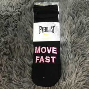 Everlast Performance | Women's  Microfiber Quarter Socks | Size 4-10 | 3 Pack